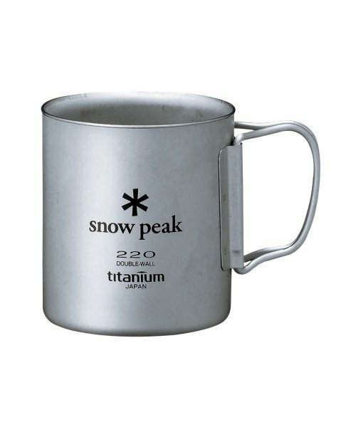 Snow Peak 雙層鈦杯 摺疊式杯柄 保溫杯 水杯 220ml MG-051FHR