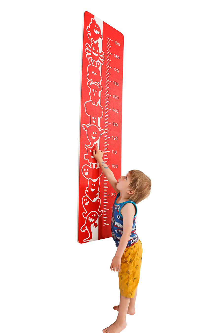 HDPE PLAY PANEL - HOW TALL (RED)