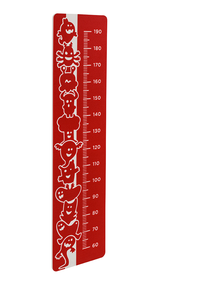 HDPE PLAY PANEL - HOW TALL (RED)