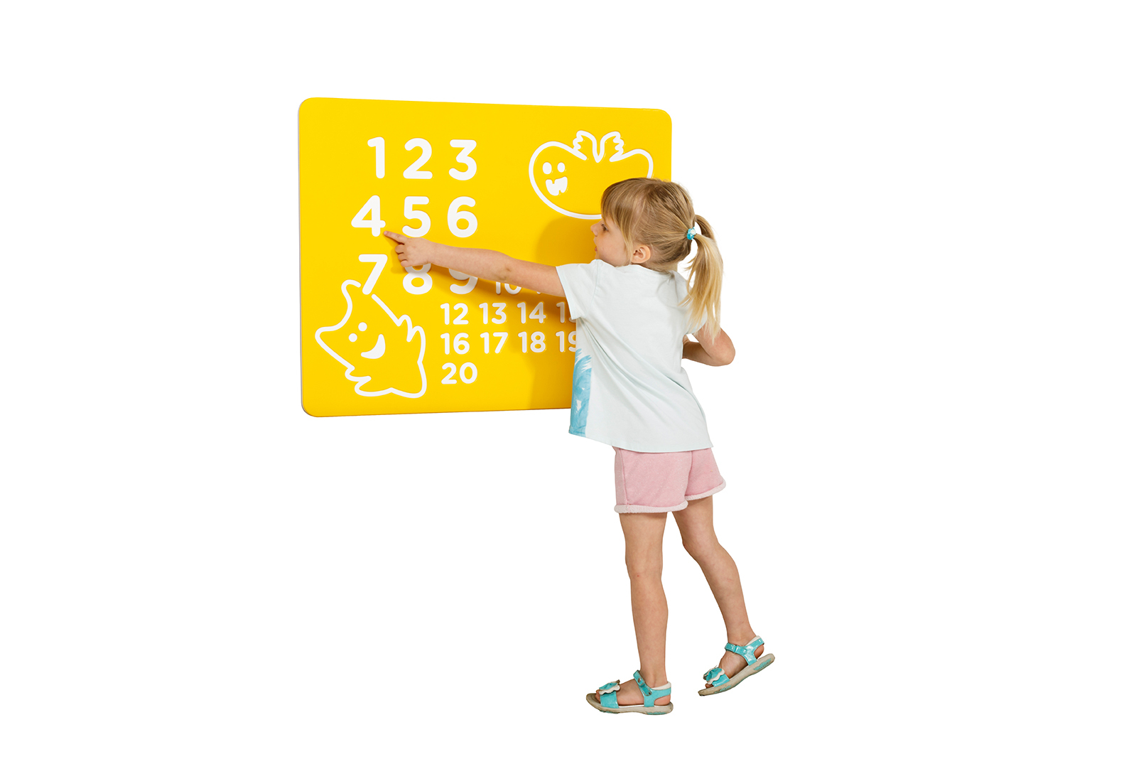 HDPE PLAY PANEL - NUMBERS (YELLOW)