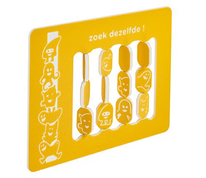 HDPE PLAY PANEL - MATCHING PAIRS (YELLOW)