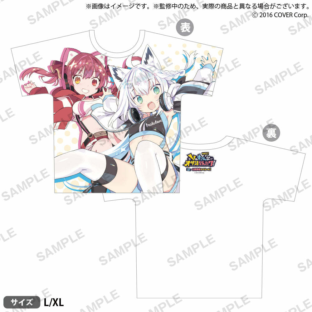 「再販」「官品代購」Hololive presents Vのすこんなオタ活なんだワ！ ～100回記念！#5 紀念Tee