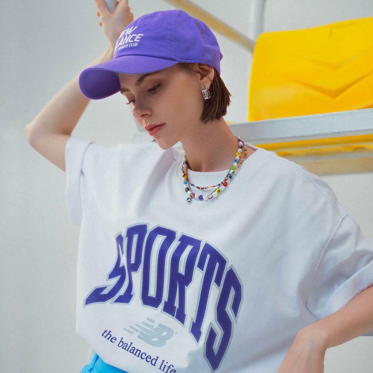 特價出清，售出不退換┃韓國 new balance sports club 復古 刺繡 大寫 logo 老帽