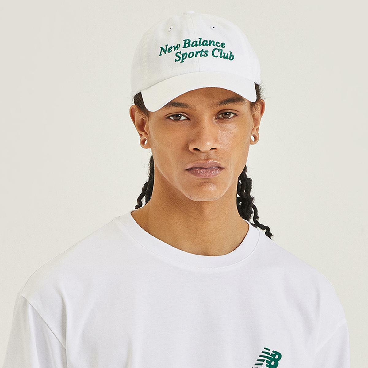 特價出清，售出不退換┃new balance sports club 復古 刺繡 草寫 logo 老帽