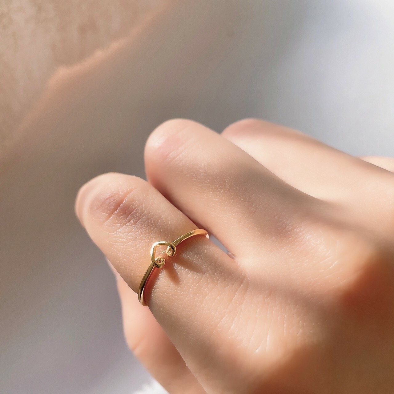 │簡約│啾心 • 開口戒 • 純銀戒指 • 925silver • 愛心戒指