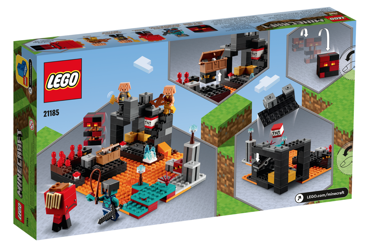 [飛米樂高積木磚賣店] LEGO 21185 Minecraft 創世神 地獄堡壘(6/1開賣)