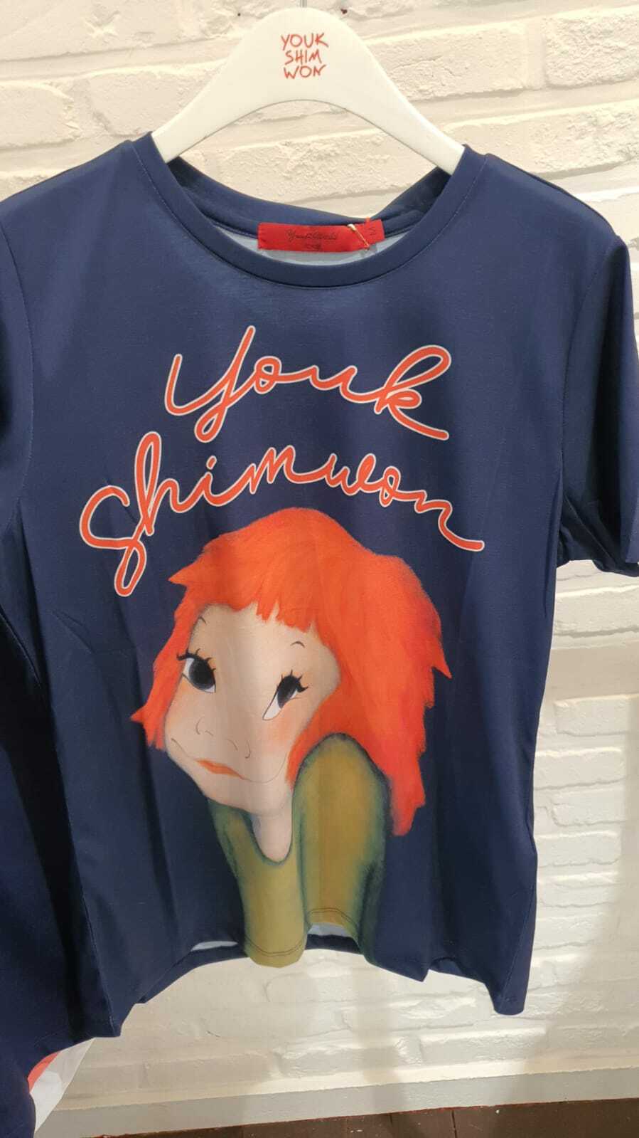 [S] YSW BIG LOGO T-SHIRT, NAVY , E1550NCTS01 (FINAL SALES) (SYW12)