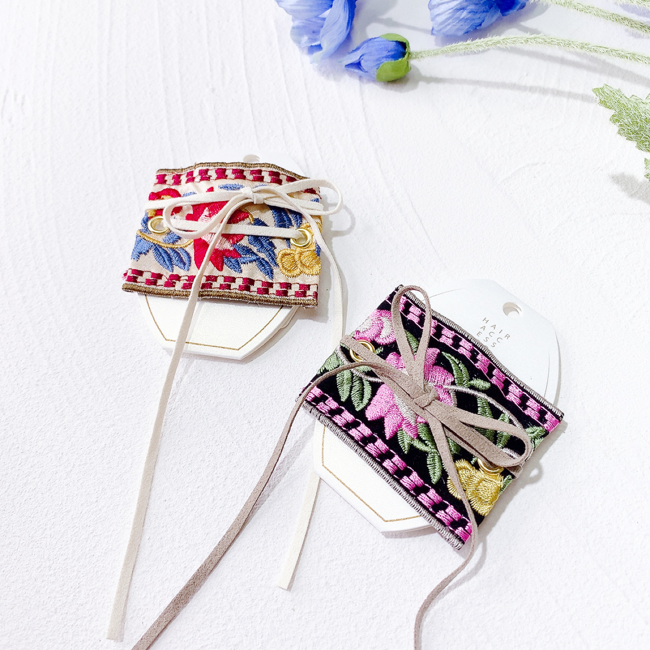 刺繡花髮圈扣 (網站限定優惠)