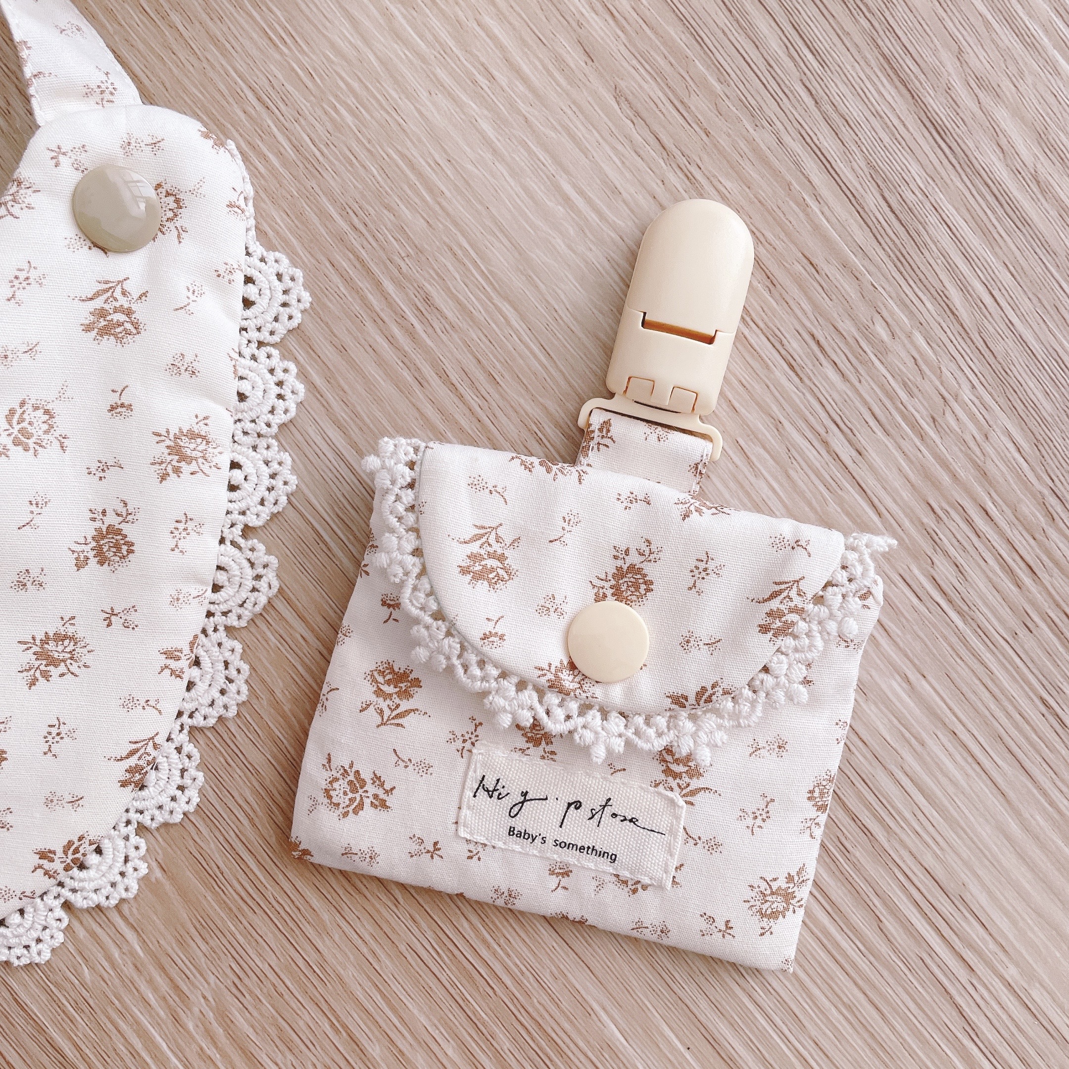 Hi Y.P store-平安符袋-拿鐵薔薇