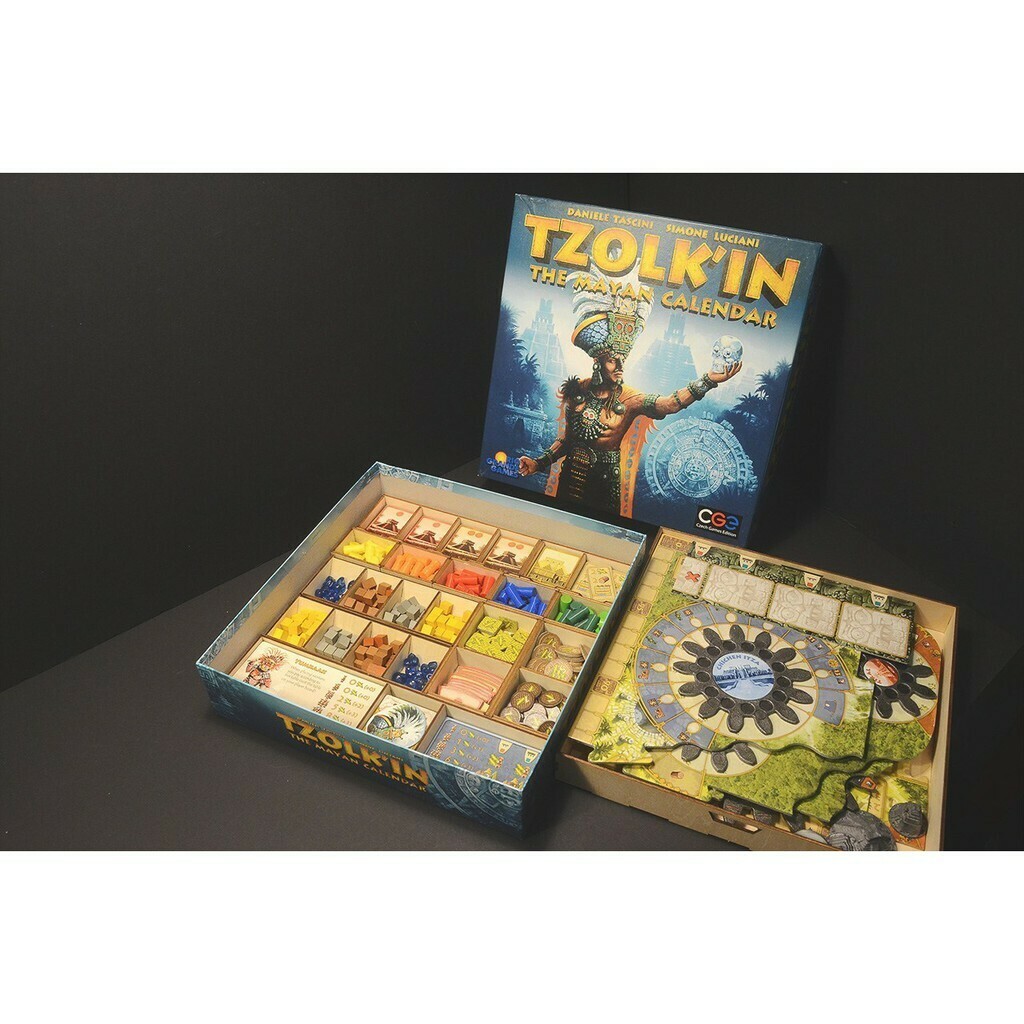 卓爾金歷：瑪雅日歷 Tzolk’in The Mayan Calendar 桌遊收納盒【免膠組裝】【烏鴉盒子】