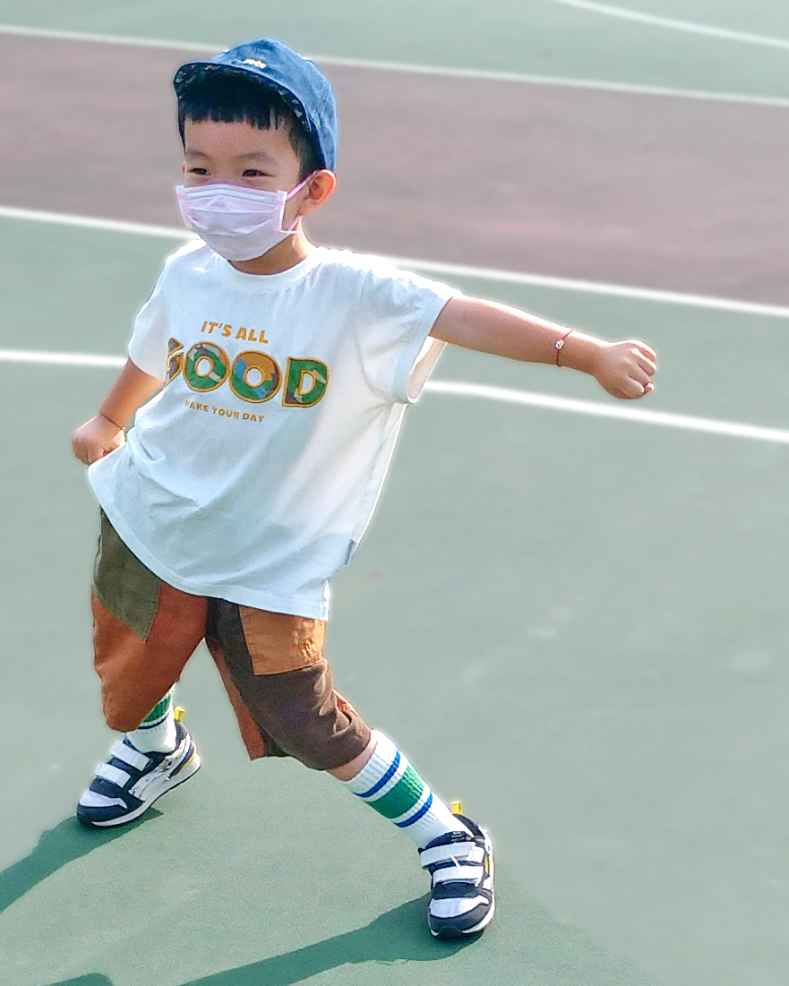 日本MYD 迷彩 GOOD 純棉短袖層次上衣 (共2色，90-140) M220120