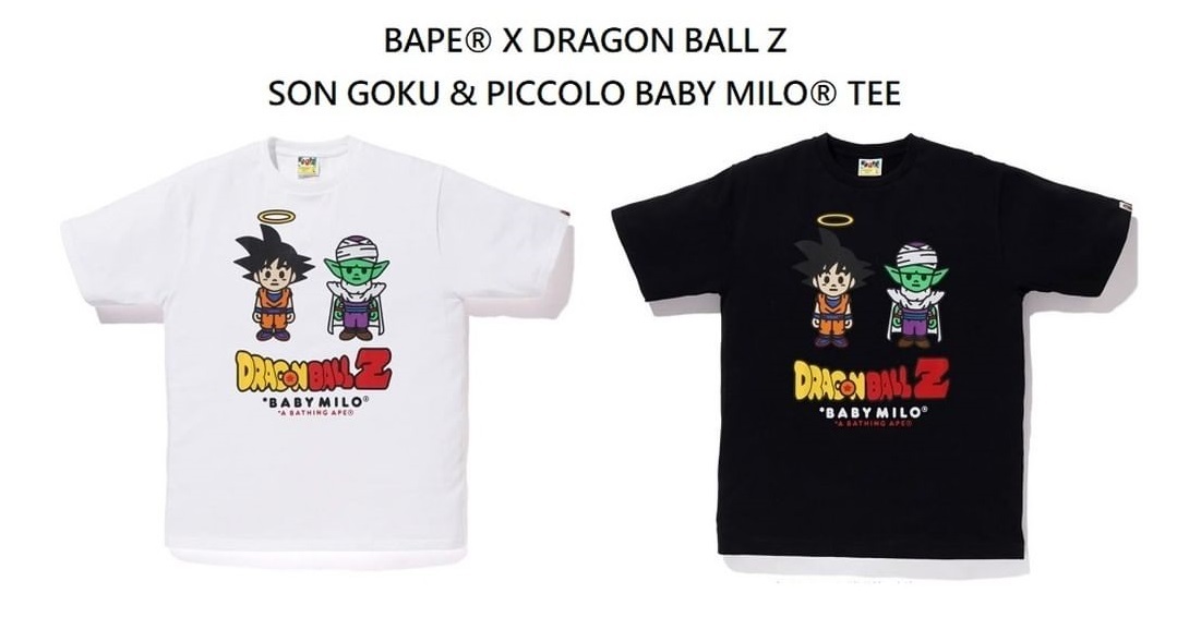 BAPE DRAGON BALL Z SON GOKU & PICCOLO 悟空 比克 七龍珠 短T 現貨