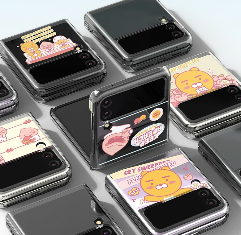 Kakao Friends - Flip 4 / 3  Clear Hard Case - 貼身透明手機保護硬殼 S2