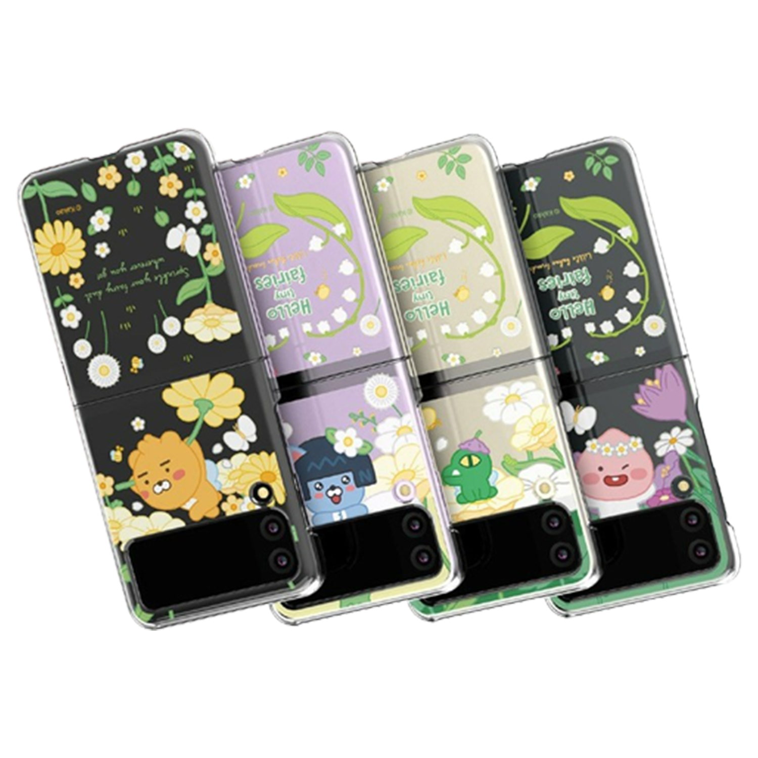 Kakao Friends - Flip 4 / 3 Clear Hard Case - 貼身透明手機保護硬殼 S2