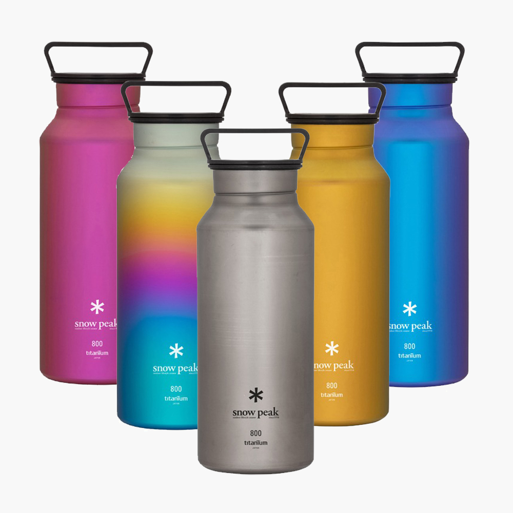 Snow Peak] 鈦金屬瓶800ml (TW-800RE) | OUTDOOR MAN 戶外用品概念店