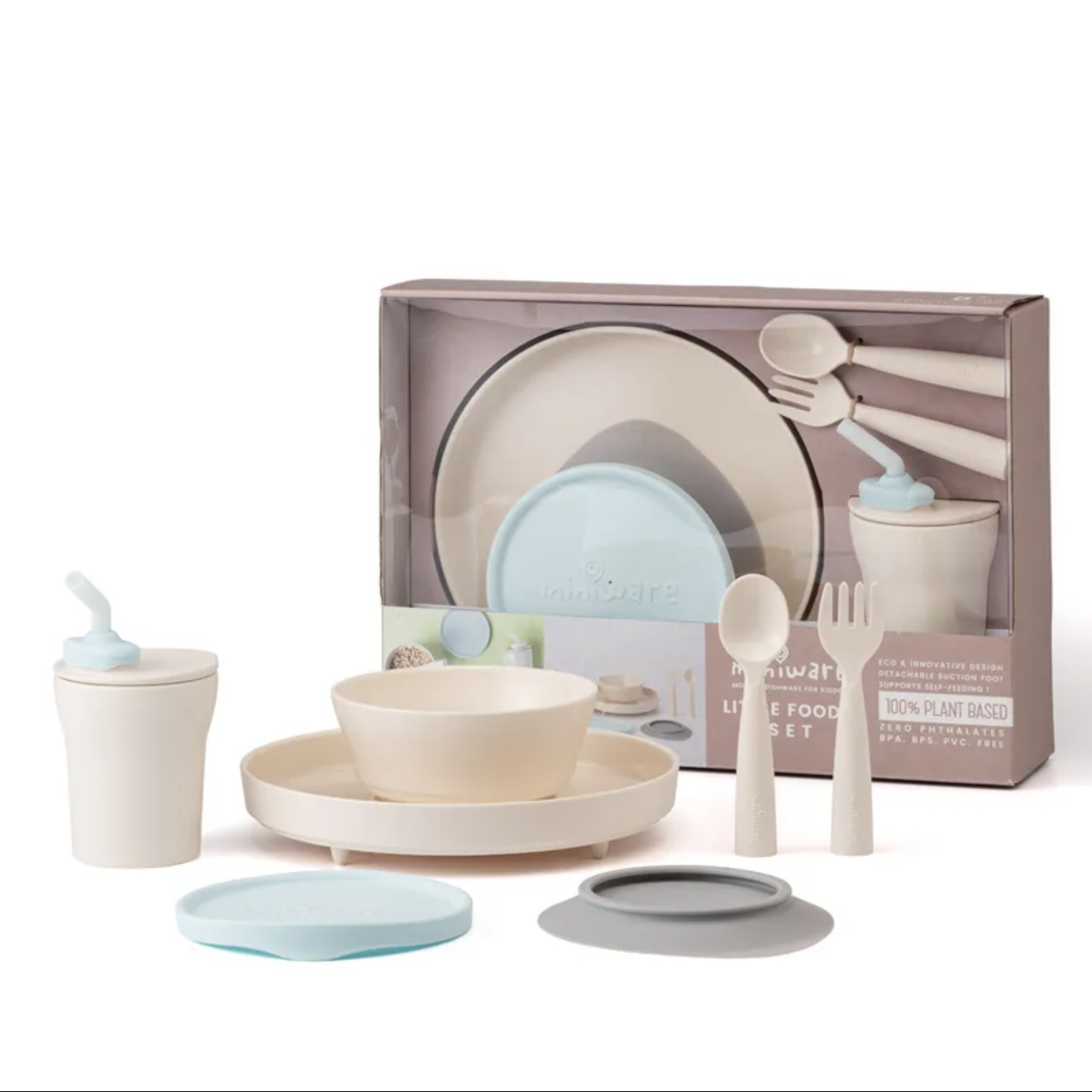 Miniware－天然聚乳酸小食客六入組｜香草薄荷