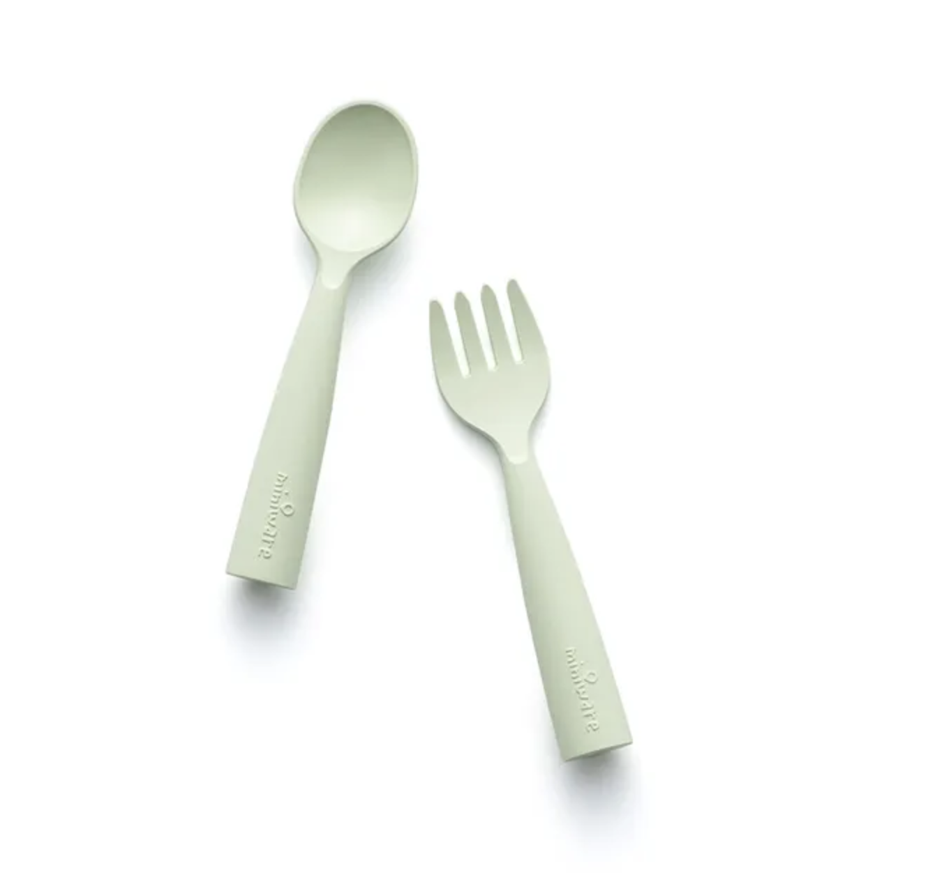 Miniware - My First! 天然聚乳酸叉匙組｜綠色