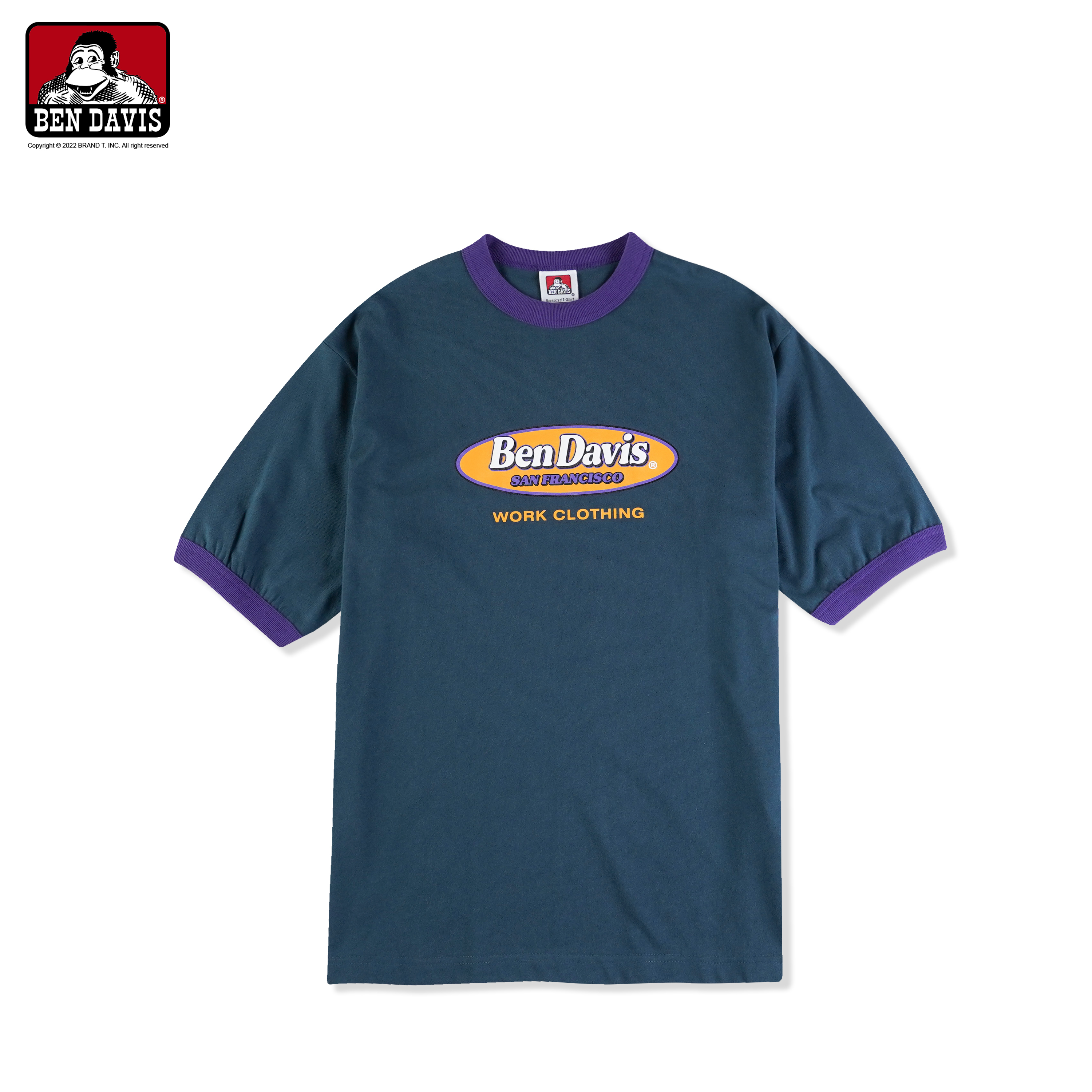 【 BEN DAVIS | 滾邊寬鬆短TEE - 3色 】