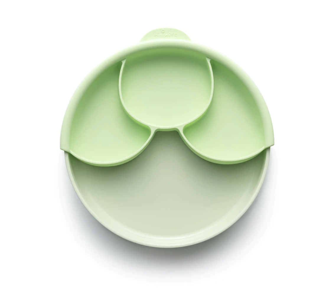 Miniware - 天然聚乳酸分隔餐盤組｜綠色