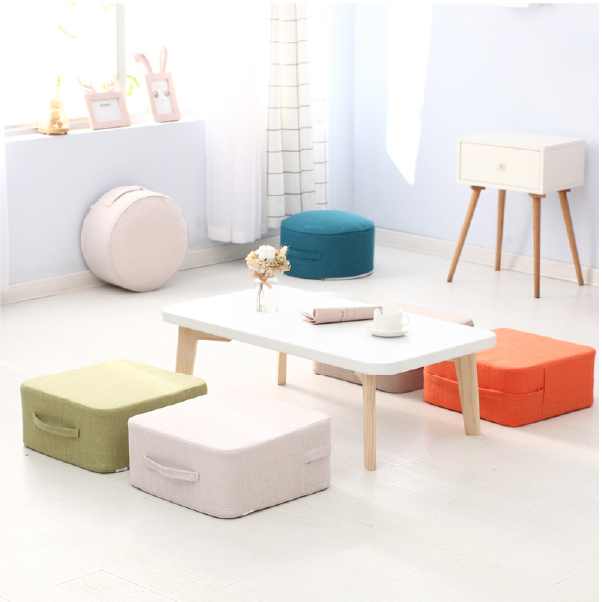 純色方形蒲團坐墊