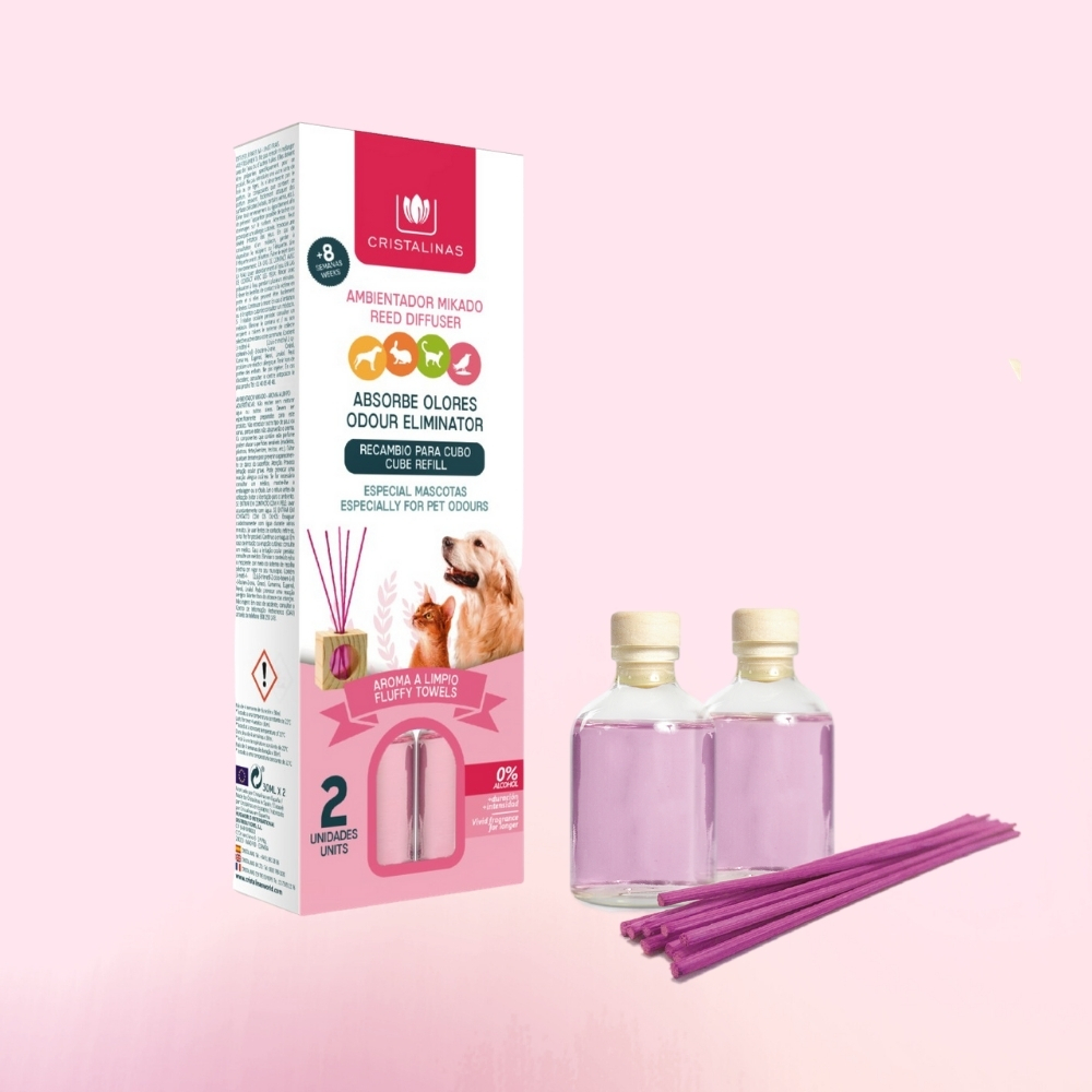 西班牙 CRISTALINAS｜室內香氛 去味加強版補充瓶 /雙包裝 (3款)