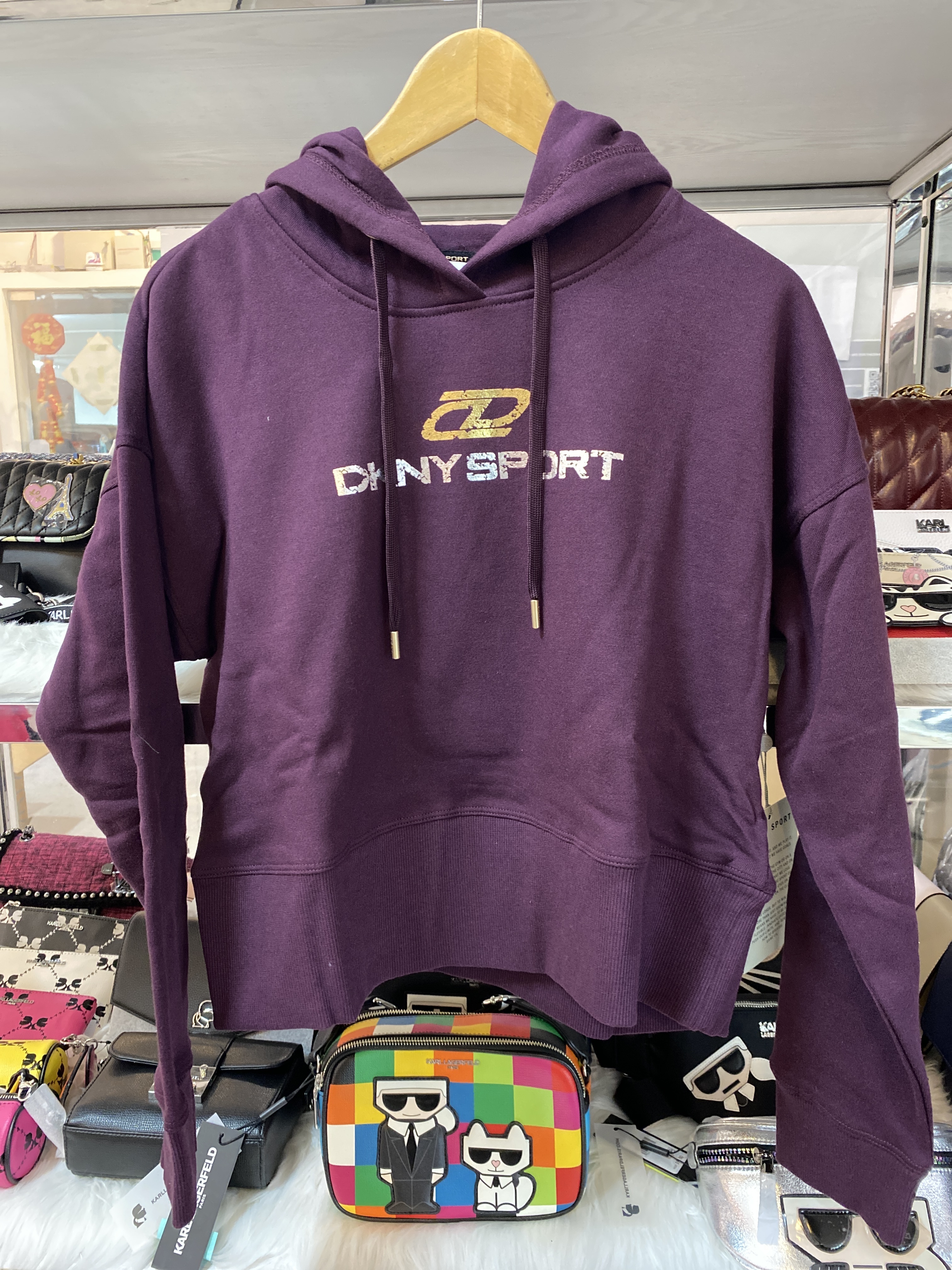[S] DKNY SPORTS HOODIE, BORDEAUX, DP1T8282-BDX (SD30)