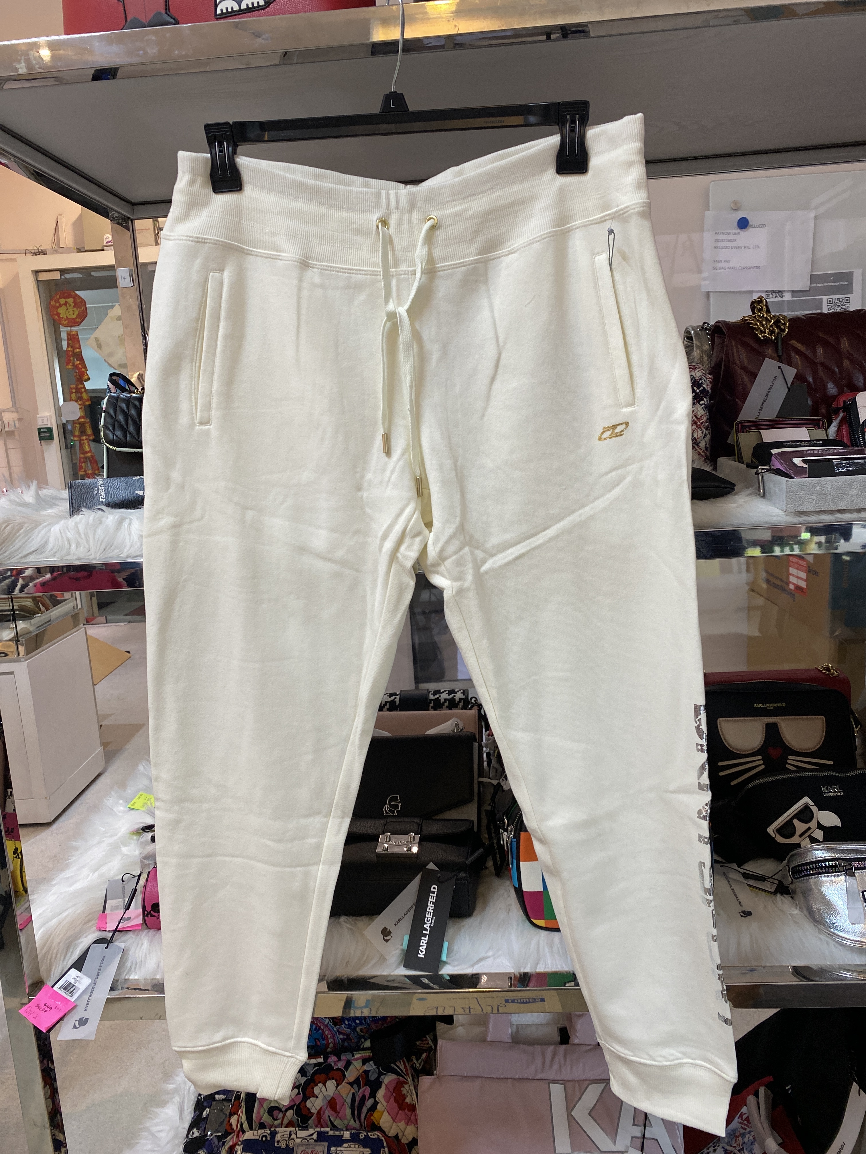 [S] DKNY JOGGER, WHITE, DP1P2746-SNW (SD27)