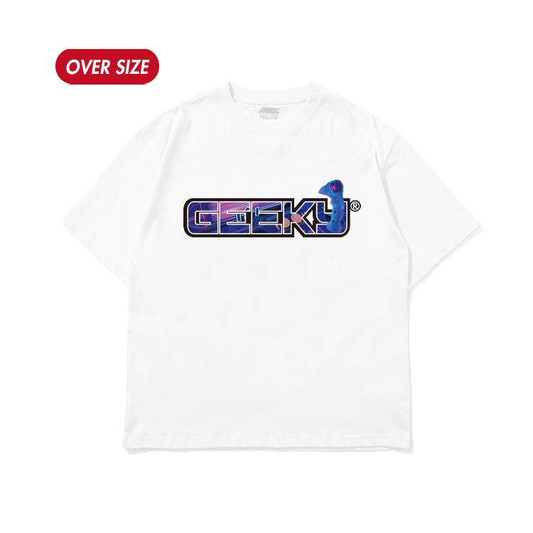 GEEKY 電玩搖把短T-白