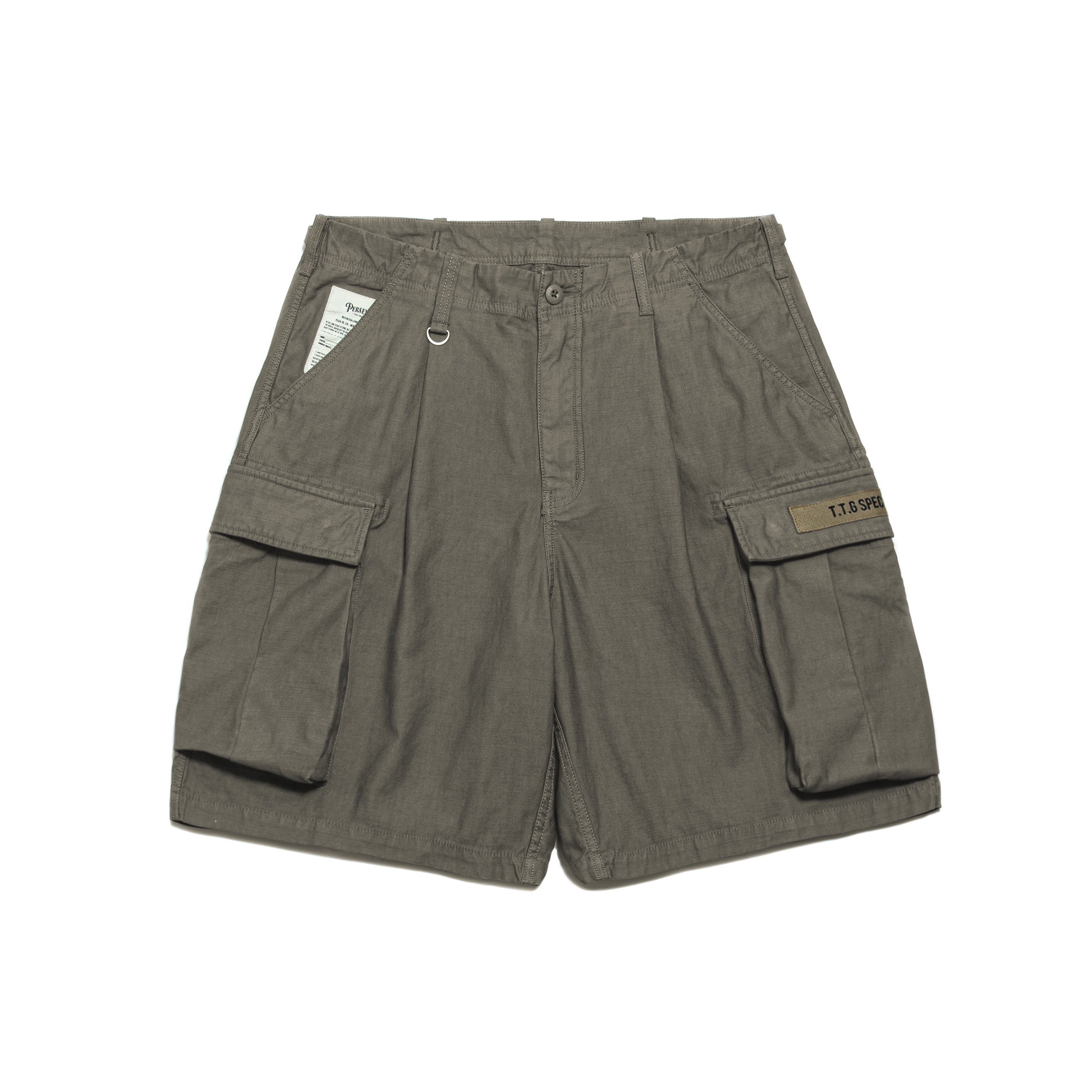 PERSEVERE T.T.G. CARGO SHORTS III - GREEN GREY