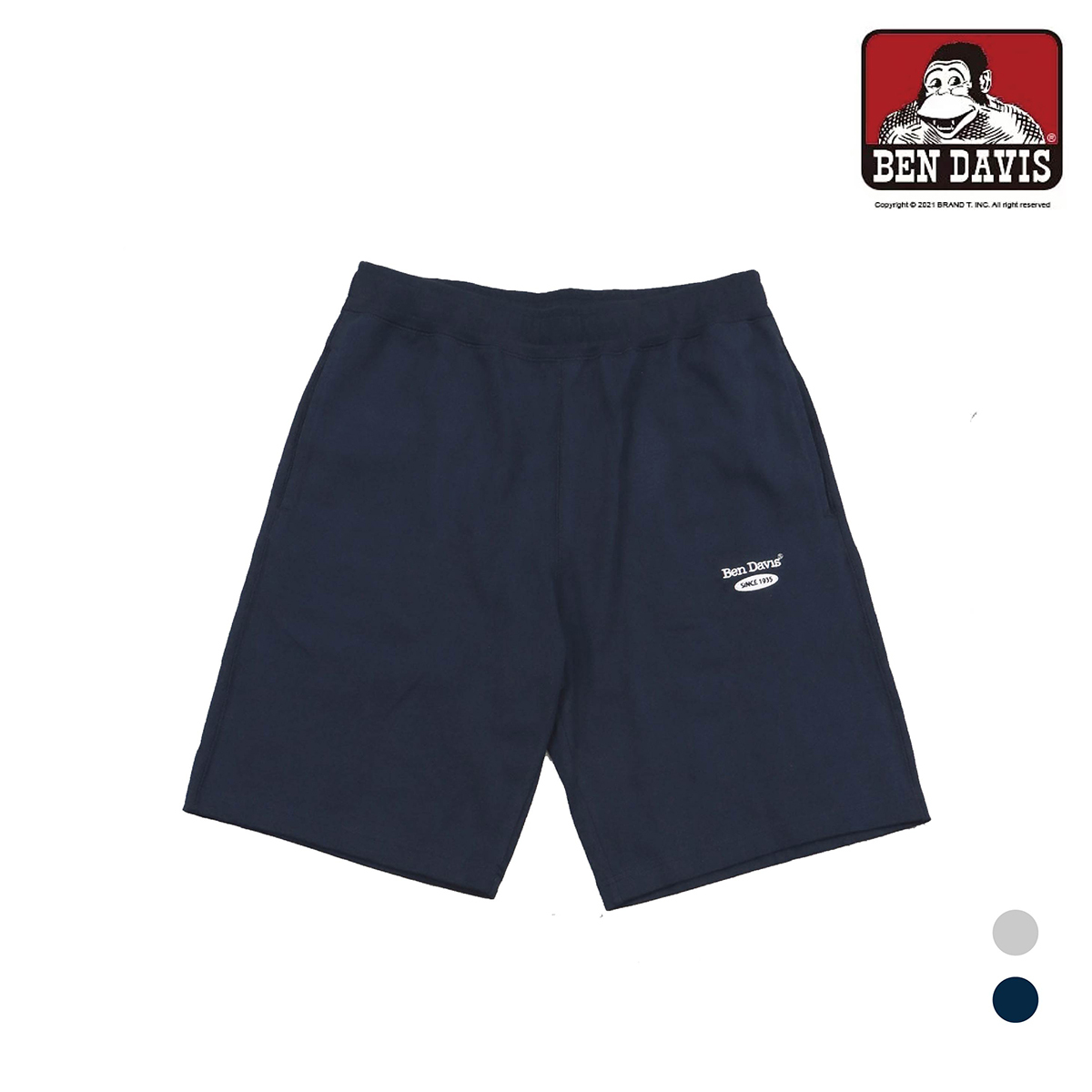 【 BEN DAVIS | 刺繡LOGO棉質短褲 - 2色 】