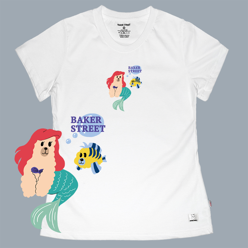 Little Mermaica 小美駝魚 女版短T