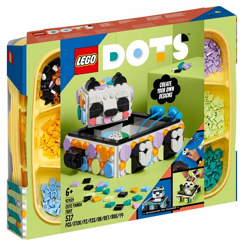 [飛米樂高積木磚賣店] LEGO 41959 DOTS-豆豆收納盒-可愛熊貓(6/1開賣)