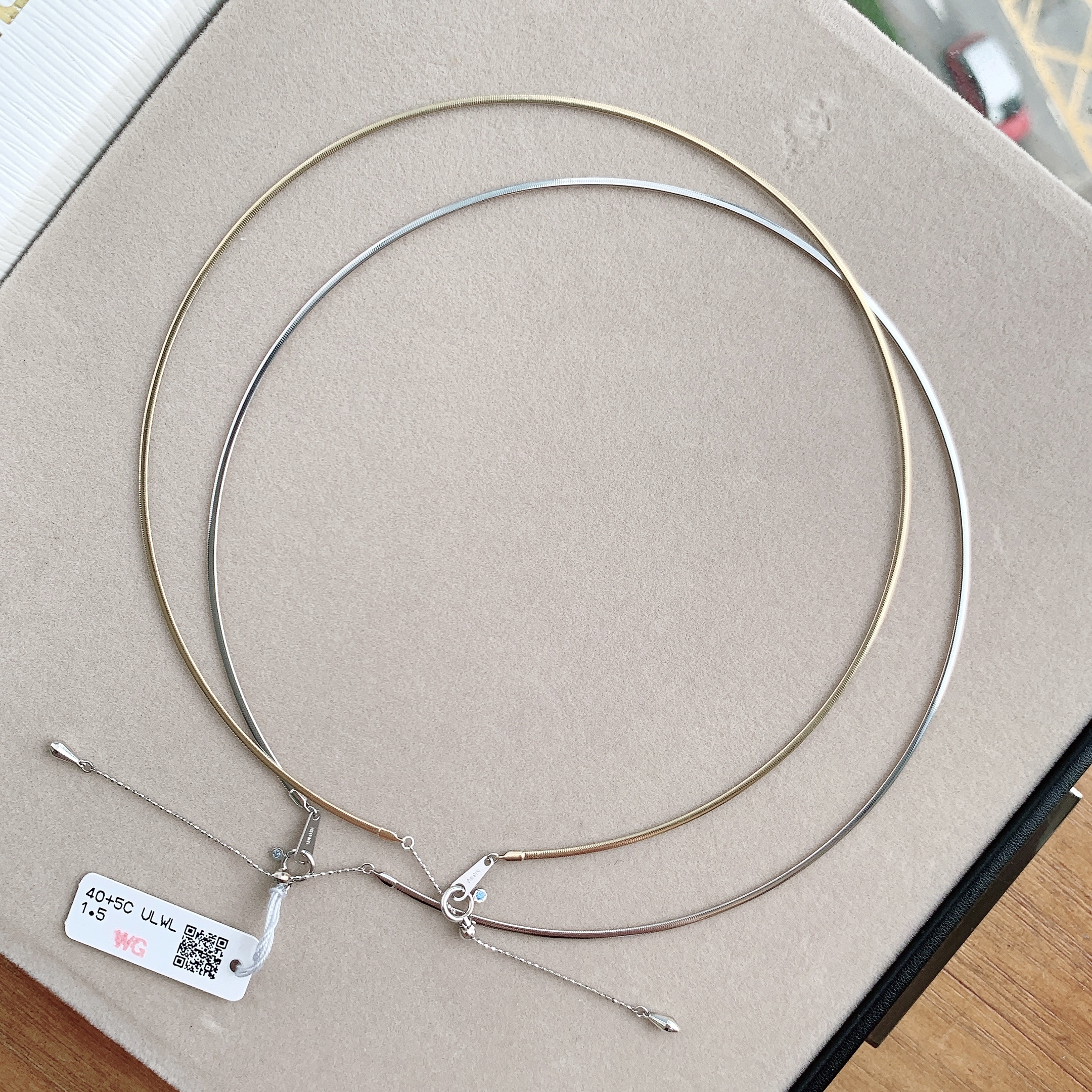 18K金日本製雙面項圈