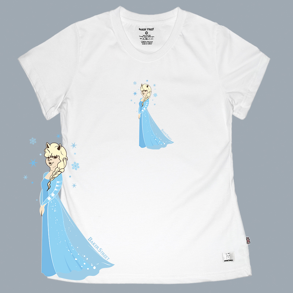 Frozen Alpaca 冰雪駝 女版短T