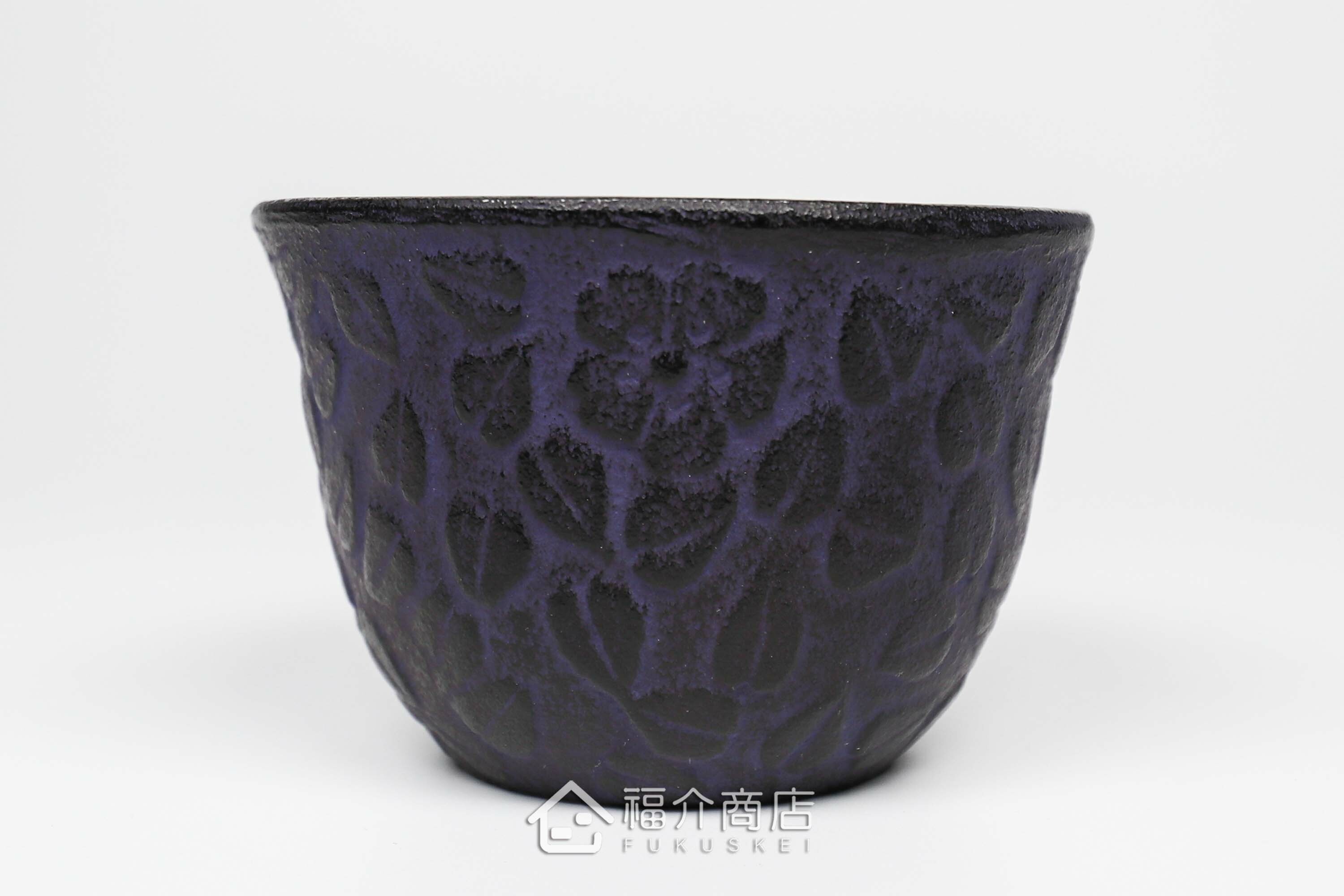 櫻花造型的紫色鑄鐵杯