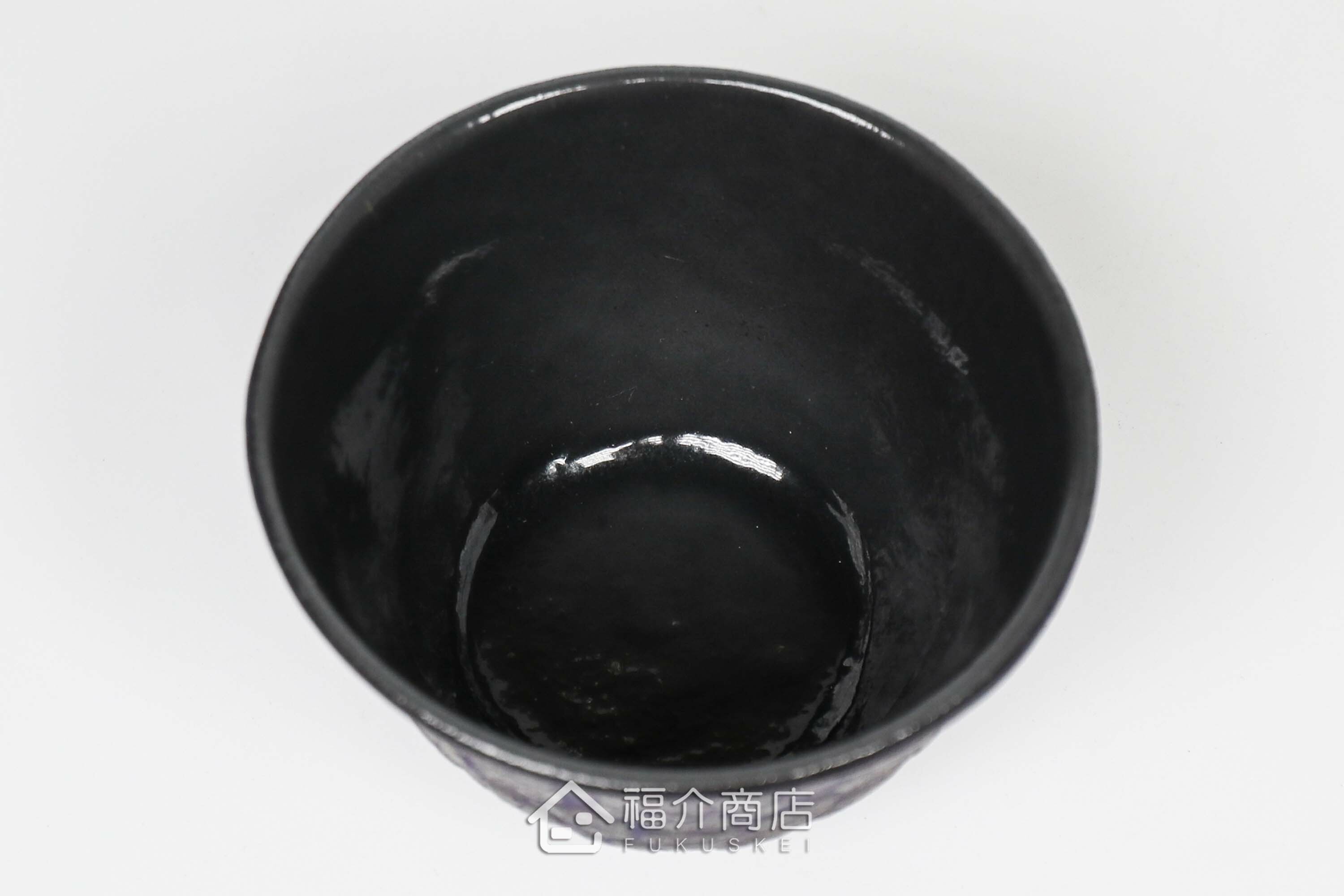 櫻花造型的紫色鑄鐵杯