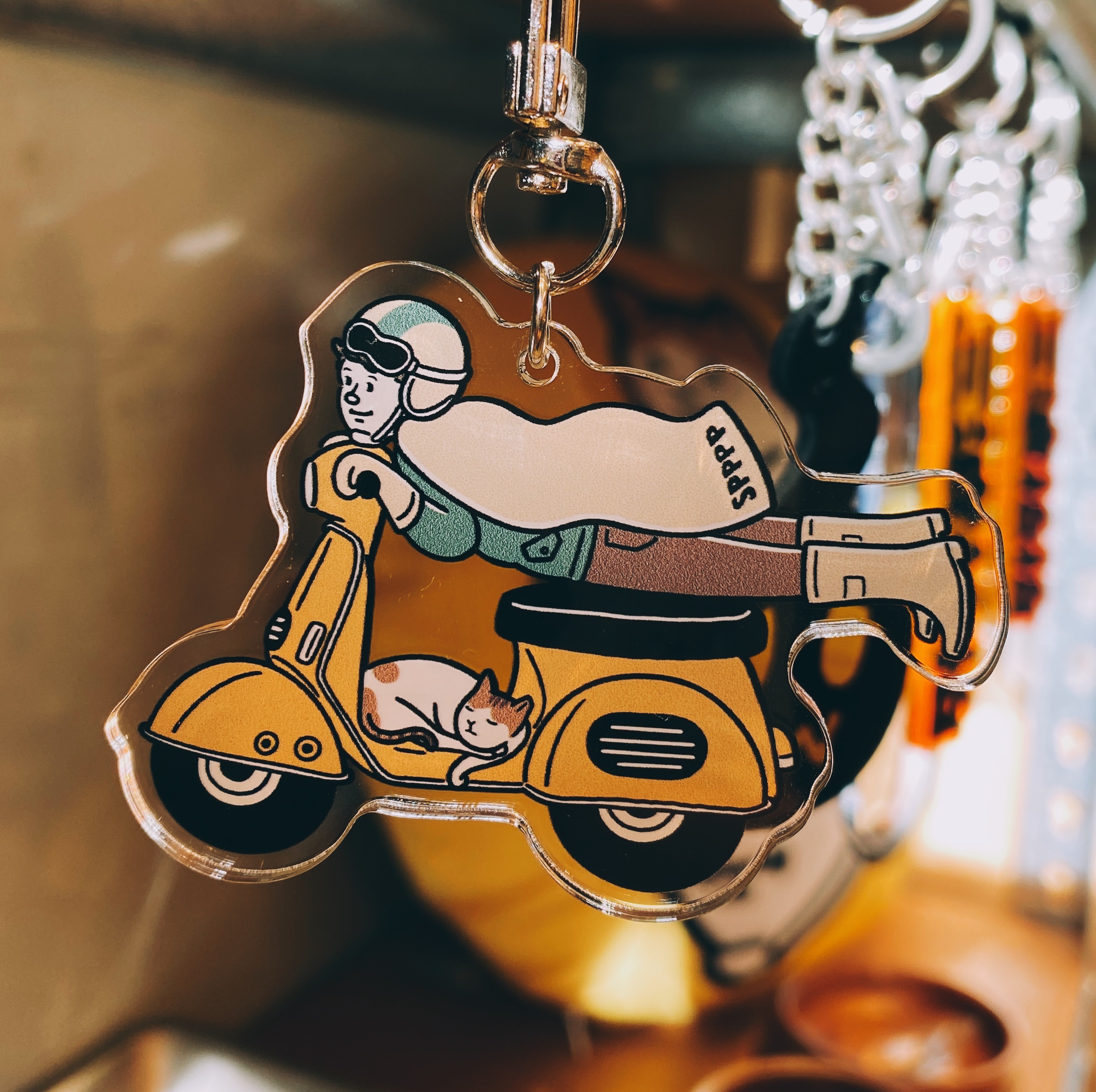 SPPPP｜Flying Boys｜壓克力鑰匙圈｜機車飛人