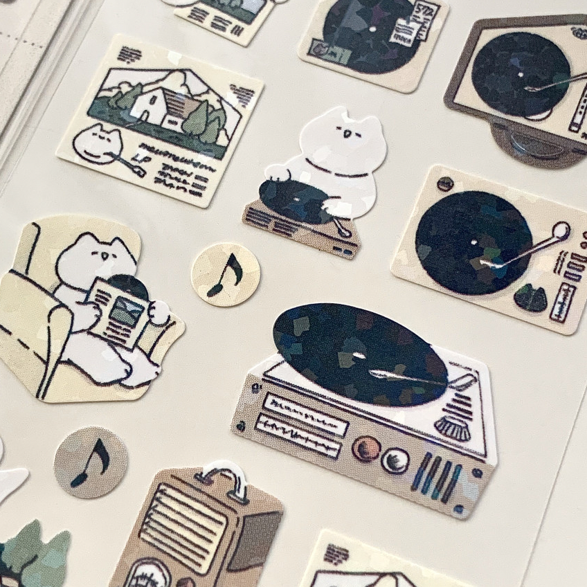 Mewmewbeam |貓唱片 貼紙 (6045)