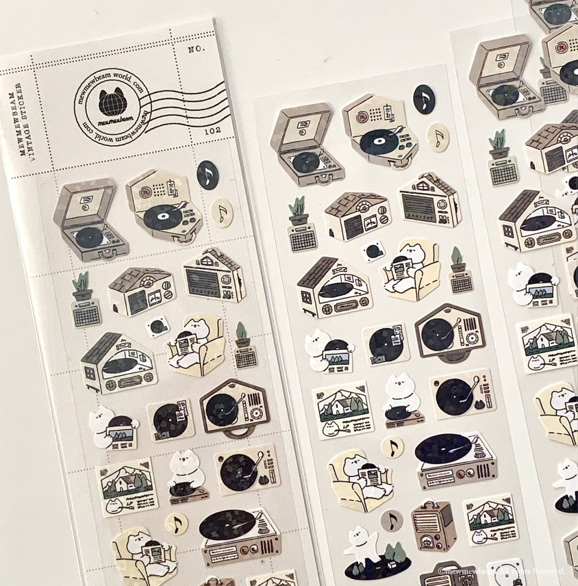 Mewmewbeam |貓唱片 貼紙 (6045)