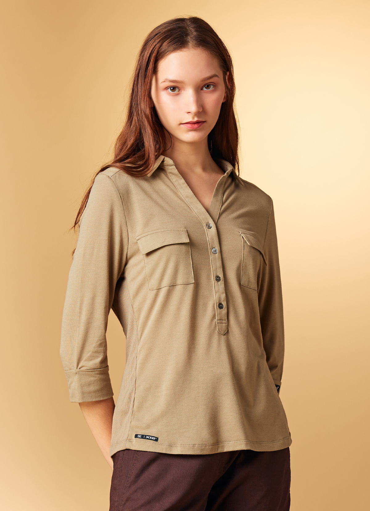 O.N.E. NASA認證XT2銀纖維抗菌99.9%女上衣-1902WP-松葉綠