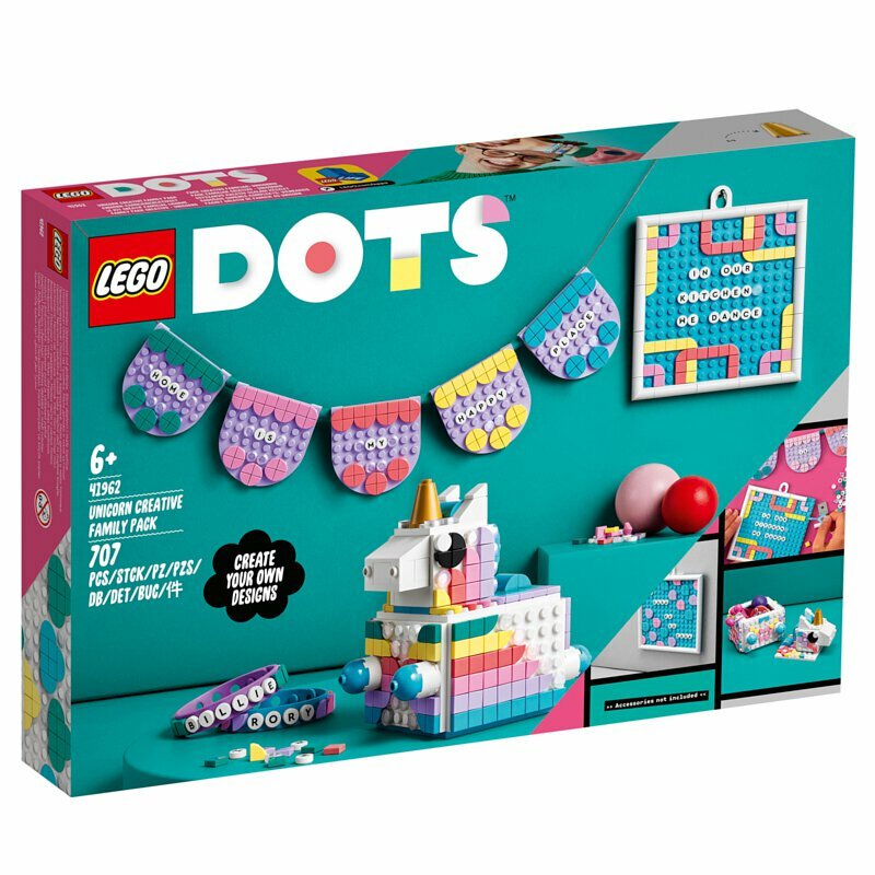 [飛米樂高積木磚賣店] LEGO 41962 DOTS-獨角獸創意家庭包(6/1開賣)