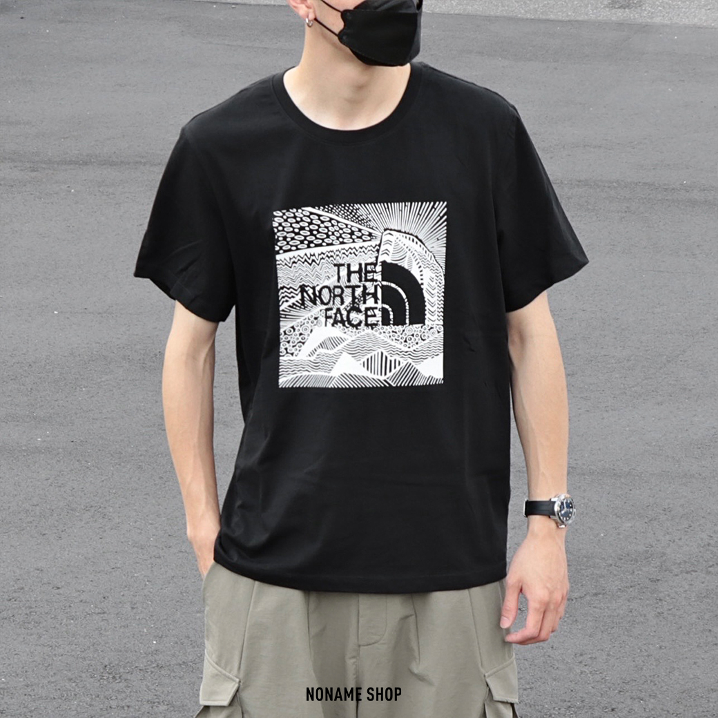 THE NORTH FACE TNF 北臉 幾何 高山 MFO CELEBRATION LOGO TEE 黑色