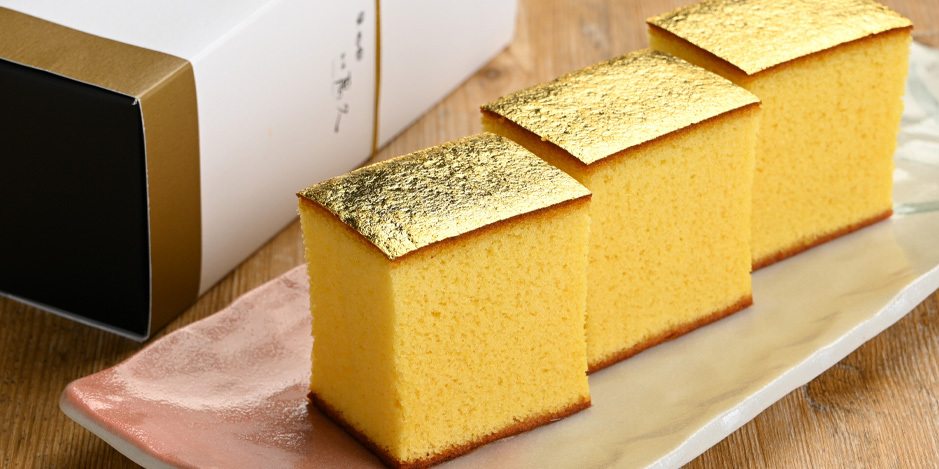 金澤萬久｜金箔蜂蜜蛋糕