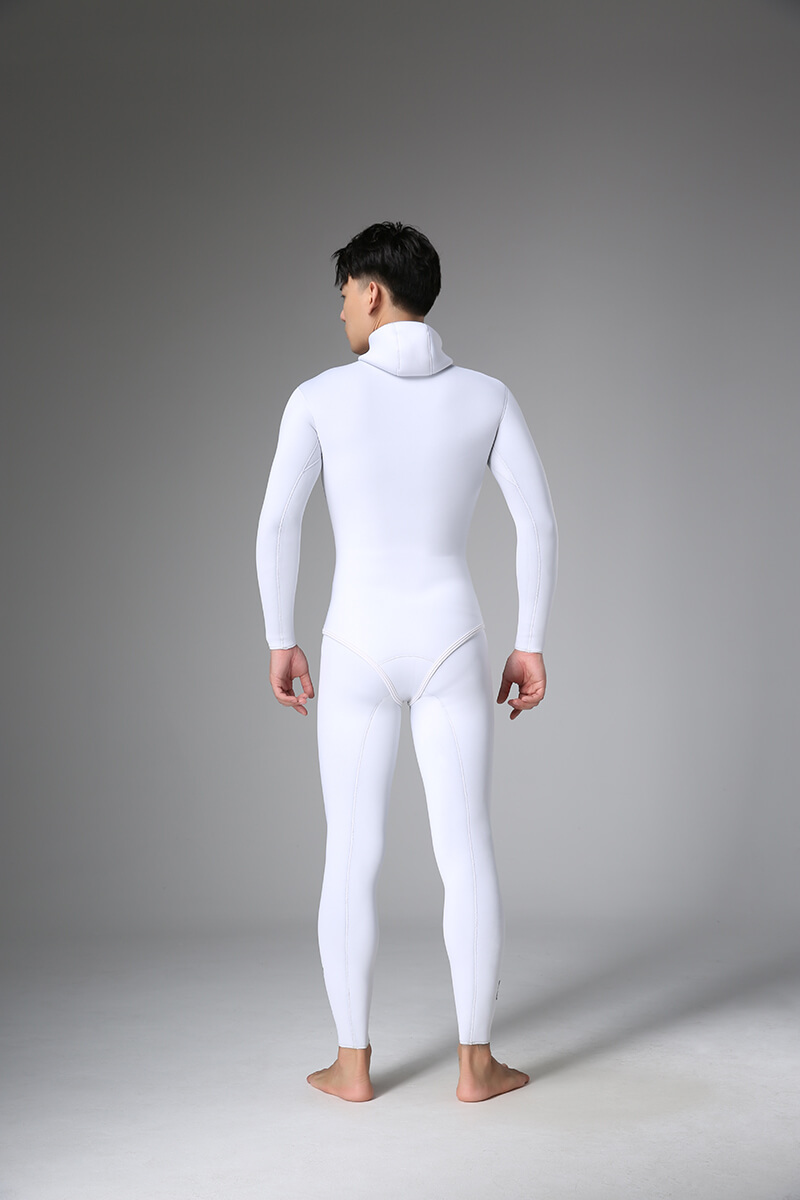 ▲預購 Bestdive 男款 聖托里尼系列 超彈布面自潛防寒衣 全白 2026