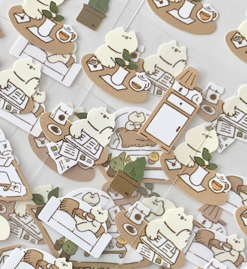 Mewmewbeam | 居家貓  貼紙 (2057)