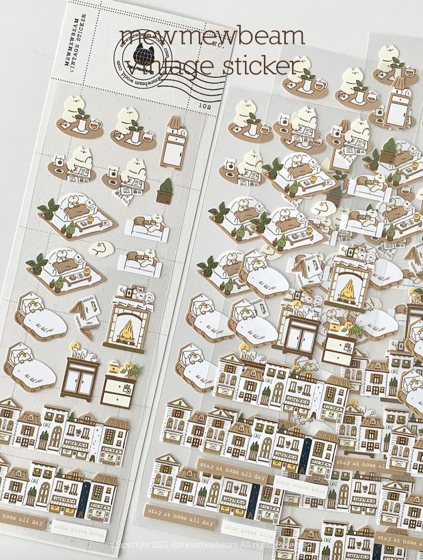 Mewmewbeam | 居家貓  貼紙 (2057)