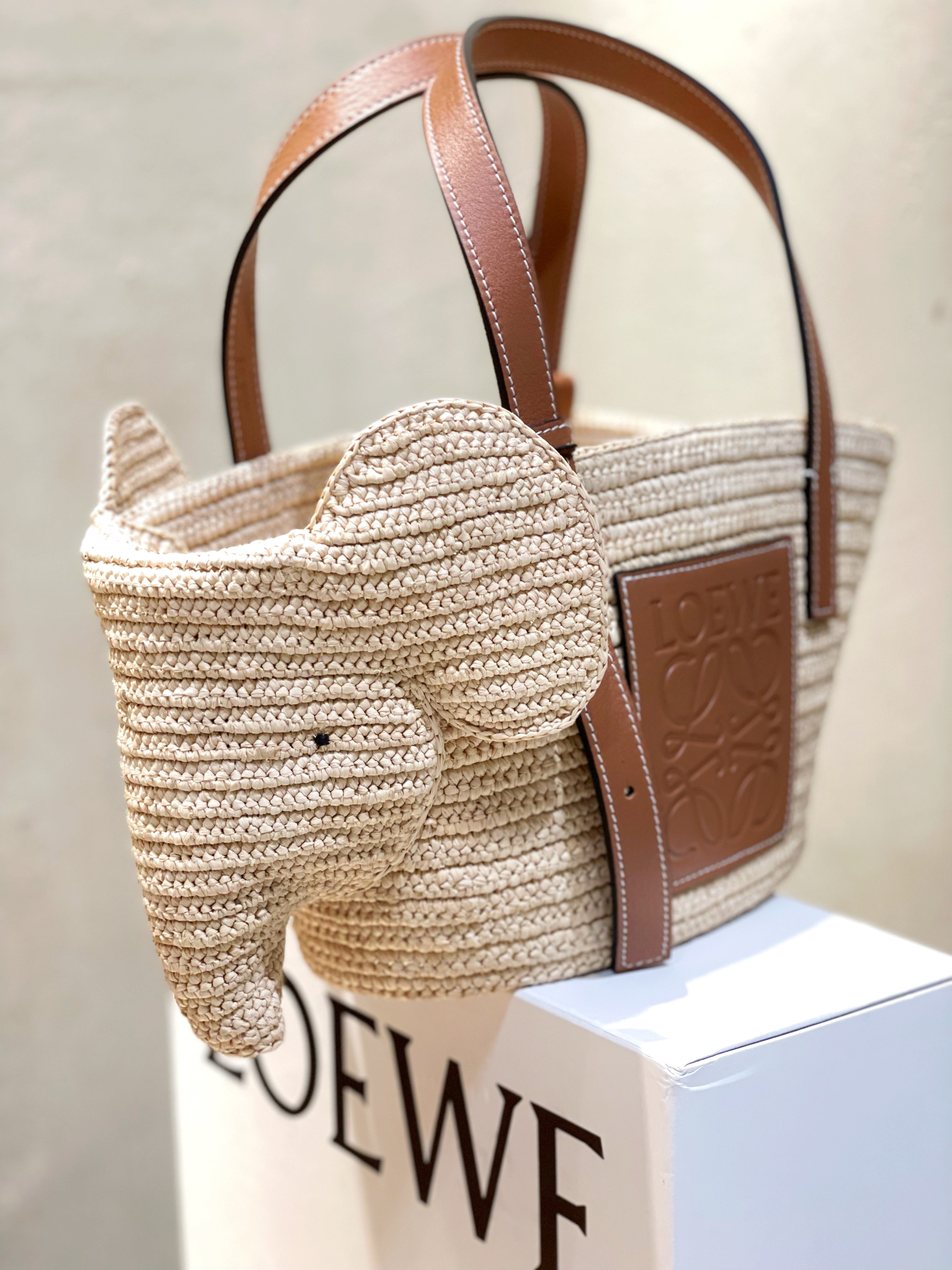 LOEWE Small Elephant Basket Bag