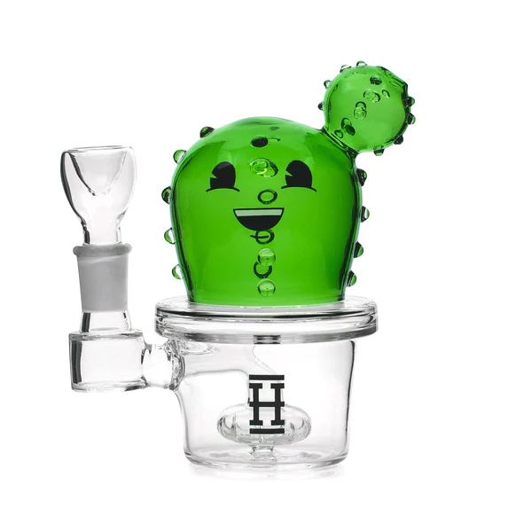 HAPPY CACTUS BONG 6" BY HEMPER