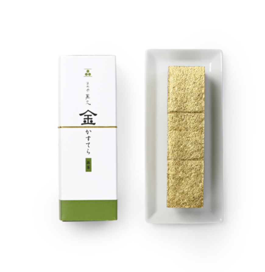 金澤萬久｜金箔抹茶蛋糕