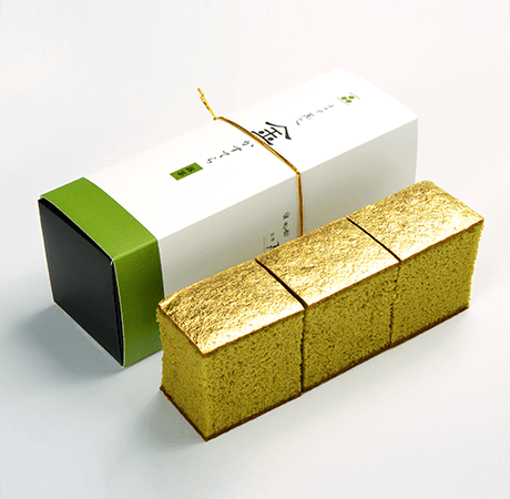 金澤萬久｜金箔抹茶蛋糕